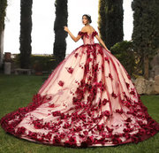 Graceful Flowers Quinceañera Dress