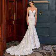 Exquisite Sleeveless Backless Wedding Dress