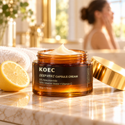 KOEC Vitamin C Capsule Cream 50g | Niacinamide Brightening & Hydrating Face Moisturizer