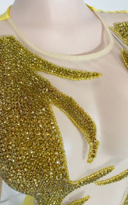 Sheer Rhinestone Mini Birthday Dress Luxury Short Prom Cocktail Gown