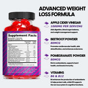Keto ACV Gummies for Weight Loss Advanced Formula 1000mg Per Serving Supports Digestion Metabolism Detox