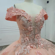 Pink Puffy Quinceañera Dress