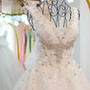 Beaded Long Ball Gown Wedding Dress