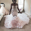 Sweetheart  Mermaid Wedding Dress Big Train