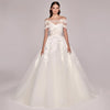 Illusion A Line Elegant Wedding Dress