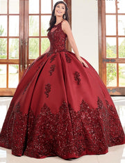 Vintage Dark Red Quinceañera Dress