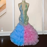 Colorful Mermaid Prom Dress 2024
