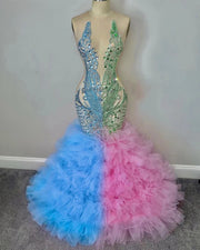 Colorful Mermaid Prom Dress 2024