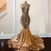 Crystal Stain Mermaid Prom Dress 2024