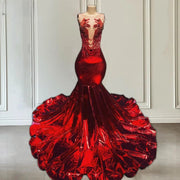 Elegant Wine-Red Prom Dress 2024