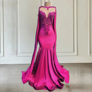Hot Pink Elegance: Luxury Prom Dress 2024