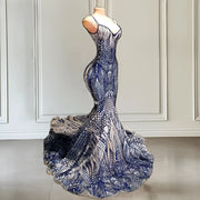 Sleek Sequin Spaghetti Mermaid 2024 Prom Dress