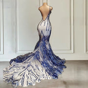 Sleek Sequin Spaghetti Mermaid 2024 Prom Dress