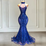 Sizzling Royal Blue Sequin Prom Dress 2024
