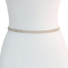 4 Lines Rhinestone Bridal Wedding Belt, Sash Strap