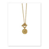Gold Plated Roman Portrait Necklace