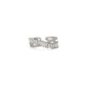 Silver Double Chain Ring 