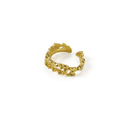 Gold Irregular Lava Ring