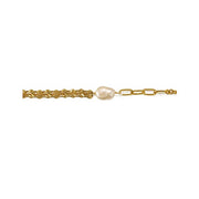 Gold Baroque Pearl Bracelet