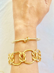 Love Knot Bracelet  Gold Knot Bracelet