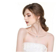 Mom Necklace Heart Circle Of Love Silver