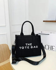 Trendy Letter Print Crossbody Adjustable Strap Satchel Tote Bag