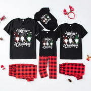 New Short Sleeve Family Christmas Pajamas Set Cartoon Cute Soft 2 Pieces Suit Adults Kids Matching Outfits Baby&Dog Rompers