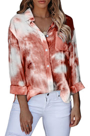 Whirlwind Tie Dye Button Shirt with Pocket