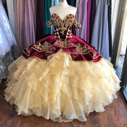 Charro Embroidery Quinceañera Dresses