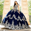 Gorgeous Navy Blue Princess Ball  Quinceanera Dress