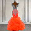 Dazzling Citrus: Crystal Orange Prom Beauty