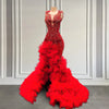 Ruby Radiance: Luxe Red Prom Elegance