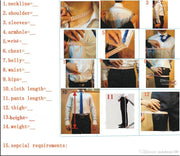 Men's Two-Piece Italian Stand Collar Slim Fit Suit with Embroidery