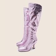 Autumn And Winter Thin But Knee-Length Boots High-Heeled Women's Boots