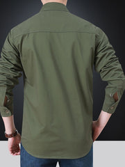New Solid Long Sleeve Shirts For Men