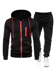 New Contrast Color Hooded Workout Wear