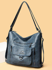Casual Versatile Black Shoulder Tote Bag For Women