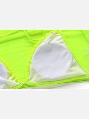 Pure Color Beach Three-Piece Bikini Sets