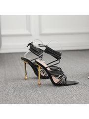 Fashion Ankle Strap Heels Nightclub Stilettos