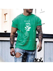 Fashion Printing Short Sleeve T-shirts For Men