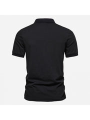 Men's Business Casual Short Sleeve Polo Shirt