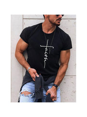 Men Fashion Printing Short Sleeve T-shirts