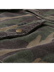 Fashion Camouflage Patchwork Men's Shirts