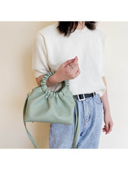 Soft Ladies Solid White Shoulder Bags