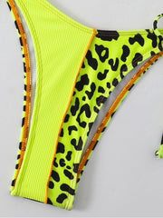 Leopard  Sexy 3 Piece Bikini Sets For Women