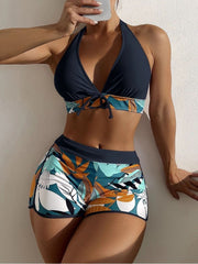 Summer Sexy Halter Backless 2 Piece Bikini Sets