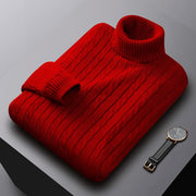 Turtle Neck  Plain Color Men Sweaters