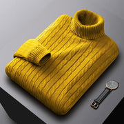 Turtle Neck  Plain Color Men Sweaters