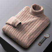 Turtle Neck  Plain Color Men Sweaters