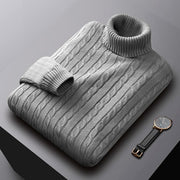 Turtle Neck  Plain Color Men Sweaters